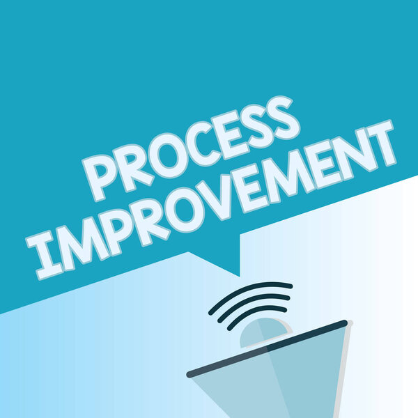 Word writing text Process Improvement. Business concept for Optimization Meet New Quotas Standard of Quality