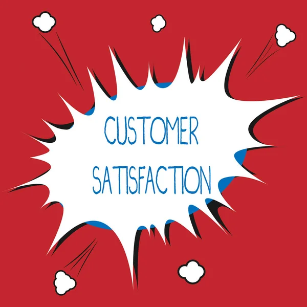 A vásárló elégedettségét igazoló levél. Üzleti fotó bemutatása meghaladja a fogyasztói elvárások elégedettek a szolgáltatások — Stock Fotó