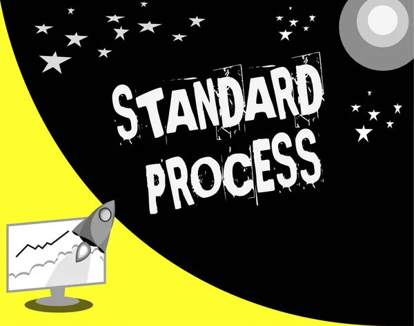 Ordskrivning text Standard Process. Affärsidé för regler som anpassas till slutproduktens kvalitet — Stockfoto