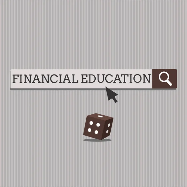 Handwriting text Financial Education. Concept meaning Understanding Monetary areas like Finance and Investing — Stock Photo, Image