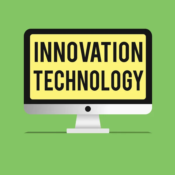 문자 혁신 기술 (Innovation Technology). 새로운 개념 혹은 과학 기술의 방법에 대한 사업 개념 — 스톡 사진