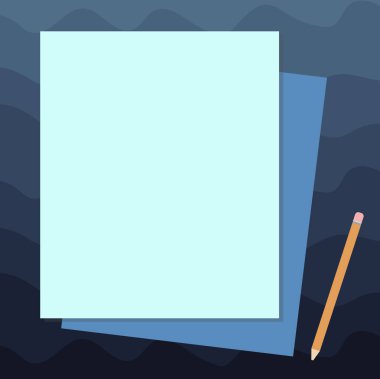 Yığın boş farklı Pastel renk inşaat Bond kağıt ve kalem reklam için Minimalist grafik düzeni şablonu tasarım iş boş şablon izole