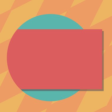 Tasarım iş kavramı boş kopya metin Web afiş promosyon malzemesi şablon boş dikdörtgen renk şeklinde gölge geliyor dışarı bir daire vektöründen ile alay etmek için