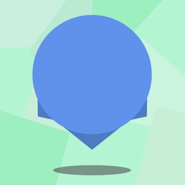 Tasarım iş kavramı boş kopya metin Web afiş promosyon malzemesi şablon boş renk daire yüzen vektör gölge ve tasarım kenarında ile alay etmek için