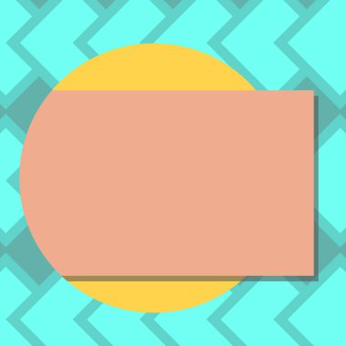 Tasarım iş kavramı işletme reklamı için Web sitesi promosyon afiş boş sosyal medya reklam gölge geliyor dışarı bir daire vektöründen ile boş renk dikdörtgen