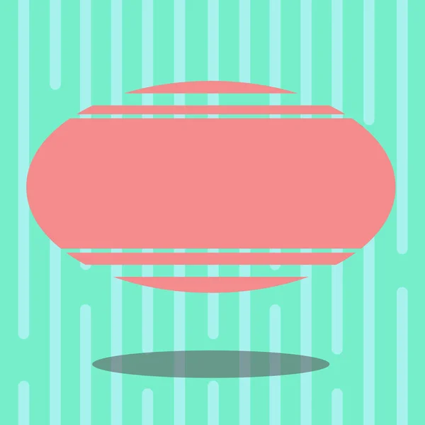 Дизайн бізнес концепція Порожній простір копіювання сучасний абстрактний фон Порожній колір Овальна форма з горизонтальною смугою Плаваючий і тіньовий вектор — стоковий вектор