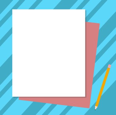 Yığın boş farklı Pastel renk inşaat Bond kağıt ve kalem tasarım iş kavramı boş şablon kopya alanı metin reklam Web sitesi için izole