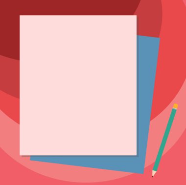 Tasarım iş kavramı işletme reklamı için Web sitesi promosyon afiş boş sosyal medya reklam yığın boş farklı Pastel renk inşaat Bond kağıt ve kalem