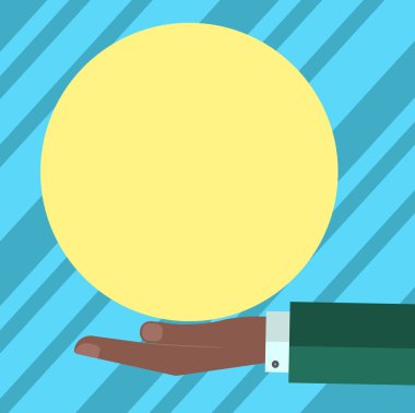 İş boş kopya alanı metin reklam Web sitesi promosyon izole Banner şablon Hu Analizi el takım boş düz renk sunan daire için Logo posterler için Tasarla