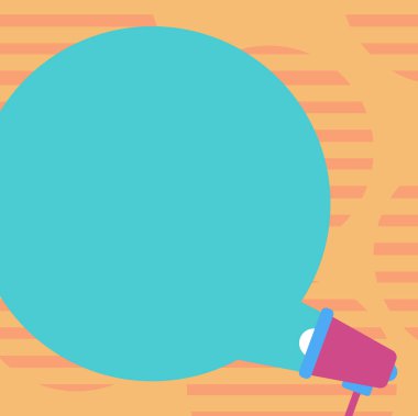 Tasarım iş kavramı işletme reklamı için Web sitesi promosyon afiş boş sosyal medya reklam boş yuvarlak renk konuşma balonu geliyor Out of megafon için duyuru