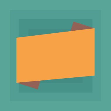 İş boş şablon düzeni için davet tebrik kartı promosyon posteri fiş boş renk katlanmış afiş şerit düz stil vektör duyuru Poster için için