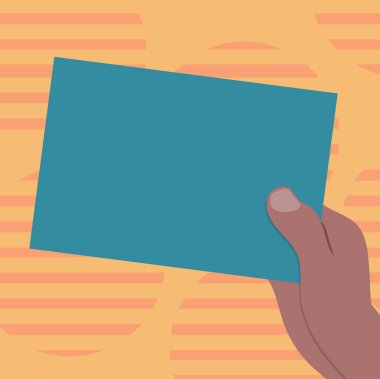 Tasarım iş kavramı iş reklam Web sitesi promosyon afiş boş sosyal medya reklam çizilmiş Hu analiz el Holding sunulması boş renk kağıt karton vektör için