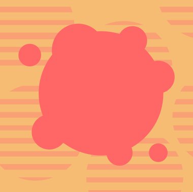 Tasarım iş kavramı iş reklam Web sitesi promosyon afiş boş sosyal medya reklam boş deforme renk yuvarlak şekli ile küçük daireler soyut vektör için