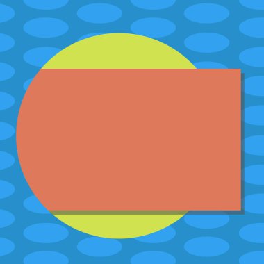 Posterler kupon promosyon malzemesi ile gölge geliyor dışarı bir daire vektöründen boş renk dikdörtgen izole iş kavramı boş şablon kopya alanı