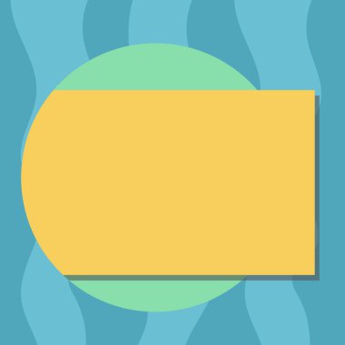 Tasarım iş kavramı boş şablon kopya alanı metin reklam Web sitesi için boş dikdörtgen renk şeklinde gölge geliyor dışarı bir daire vektöründen ile izole