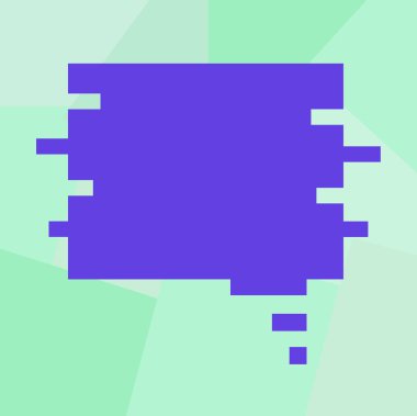 Tasarım iş kavramı boş kopya metin Web afiş için promosyon malzemesi sahte şablon boş renk konuşma balonu bulmaca parça şekil vektör tanıtım reklamları için