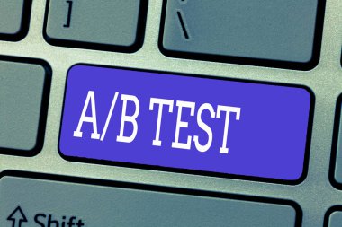 El yazısı metin A B test kavramı anlam basit kısa anket araştırma deneme sorgu Anketi