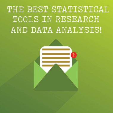 El yazısı metin en iyi istatistiksel araçlar içinde araştırma ve veri analizi. Bir boş levha kaplı kağıt gelme dışarı ile kavram anlamı yüksek kaliteli app açık ileti zarfı.