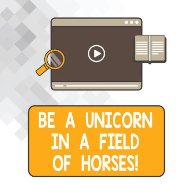 Olmak A tek boynuzlu at içinde A alan, atları gösterilen Not yazma. İş fotoğraf vitrine özel Tablet Upload Video oyuncu ve Büyüteç Camı metin alanı olmak fark yaratır.