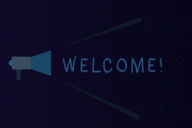 Gösterilen metin işaret edilir. Kavramsal fotoğraf örneği veya analysisner biri tebrik kibar veya kolay yolu megafon ses yüksekliği uzanan ve hacim aralığı için genel duyuru.