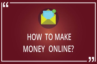 Word metin nasıl yapmak para Onlinequestion yazma. İş kavramı Internet üzerinde kazanç elde stratejileri için açık Zarf kağıt yeni e-posta iletisi tırnak işareti anahat içinde.