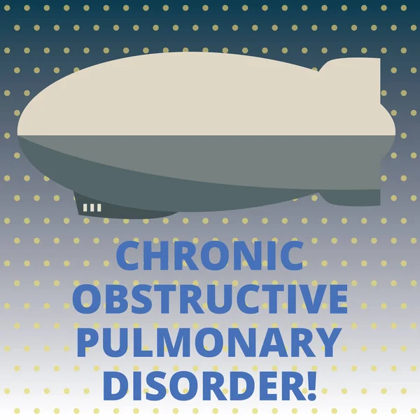 Texte manuscrit Chronic Obstructive Pulmonary Disorder. Concept signifiant Maladie traitement médical requis Missile de torpille au-dessus d'une forme rectangulaire vierge pour la publicité . — Photo