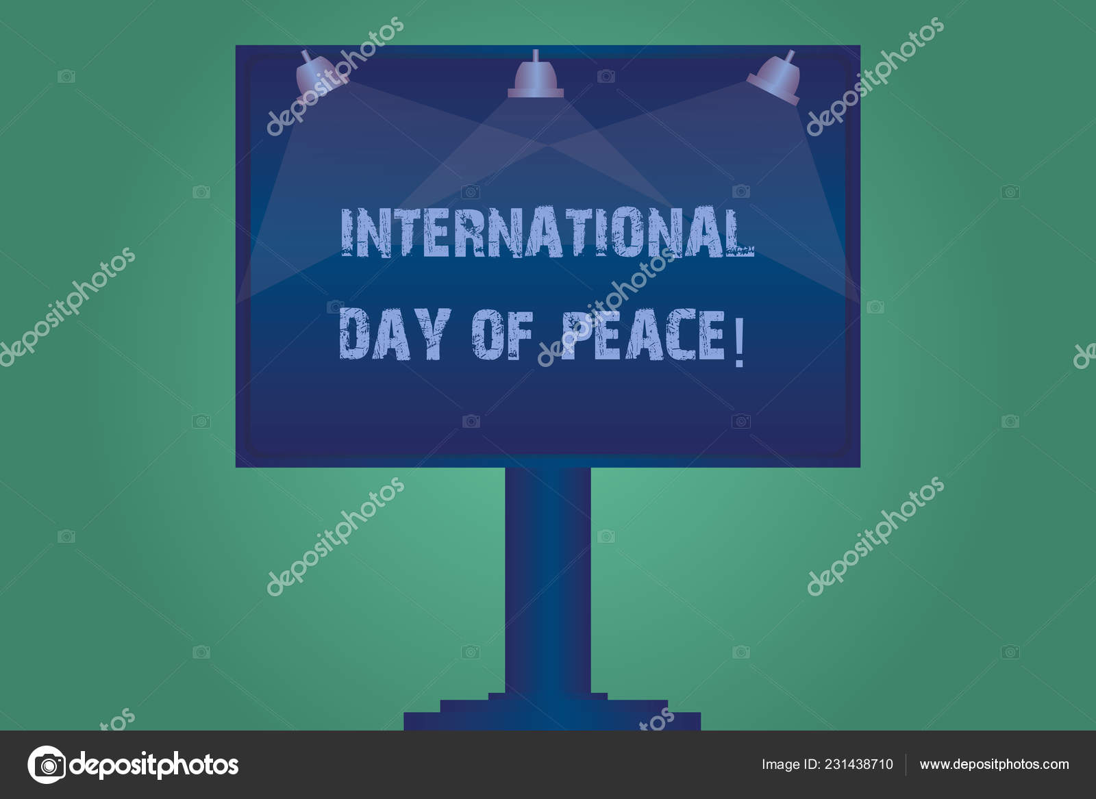 Handwriting text International Day Of Peace. Concept meaning Worldwide