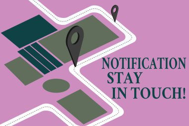 Kavramsal el bildirim kal ın Touch gösterilen yazma. İş fotoğraf vitrine unutmayın bağlantılı sosyal ağlar yol harita navigasyon işareti olmak rota Danışma için 3d Locator Pin.