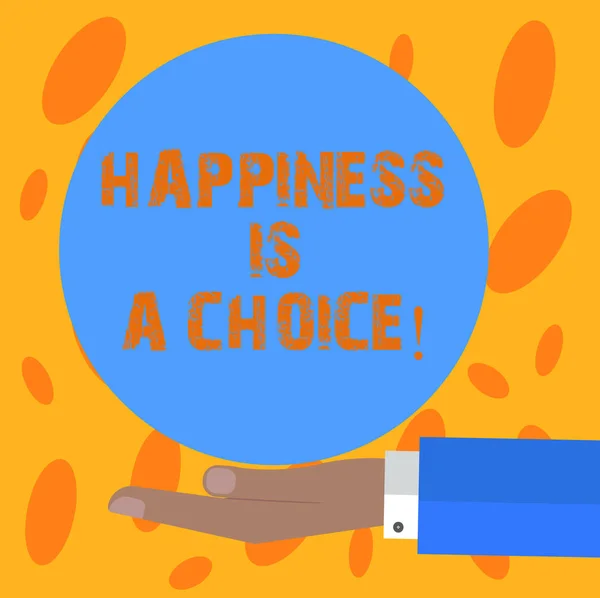 Menulis Catatan Yang Menunjukkan Kebahagiaan Adalah Pilihan Foto Bisnis Menampilkan — Stok Foto