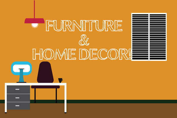 Письменная записка, показывающая мебель и домашний декор. Деловое фото, демонстрирующее дизайн интерьера, креативное оформление современного дома Минималистский интерьер Компьютерная и учебная зона внутри комнаты
.