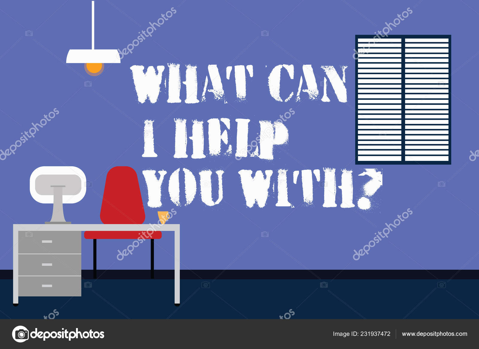 Почерк Написания Текста Что Я Могу Вам Помочь. Концепция.