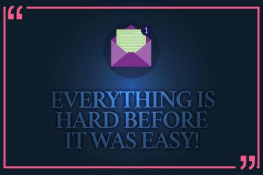 Kavramsal el her şey zor daha önce bu oldu kolay gösterilen yazma. İş fotoğraf metin ilk adım daha zor ilham açık Zarf kağıt e-posta iletisiyle tırnağının içine vardır.