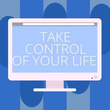 El yazısı metin yazma Your Life kontrolü almak. Kader motivasyon boş bilgisayar masaüstü monitör renk ekran monte ilerleme çubuğu ile analysisager olmak anlam kavramı.