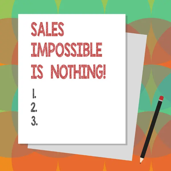 Знак, показывающий, что продажи невозможны, - это ничего. Концептуальные фото Все может быть продано бизнес-стратегии Стек пустой различные пастельные цвета строительства бумаги и карандаша . — стоковое фото