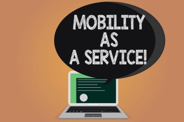 Hareket eden hizmet olarak gösterilen Not yazma. Mobil online teknolojileri yardım vitrine iş fotoğraf çekmek sertifika düzen Laptop ekran ve yarı ton konuşma balonu