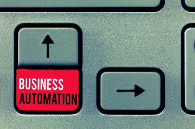 İş Otomasyonu el yazısı. Dijital Dönüşüm için anlam kavramı Basitlik Akımı