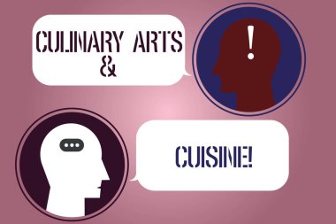 Mutfak Sanatları ve mutfağı gösterilen Not yazma. Gurme gıda mükemmel yemek tarifleri Messenger oda başkanları konuşma kabarcıklar noktalamalar Mark sohbet simgesiyle hazırlanıyor Şef vitrine iş fotoğraf.