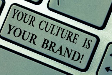 Sayın kültür olduğunu Your marka gösterilen Not yazma. İş fotoğraf vitrine bilgi deneyimleri olan bir sunum kart klavye tuşu oluşturmak için niyet tuş takımı fikir tuşuna basarak bilgisayar ileti.