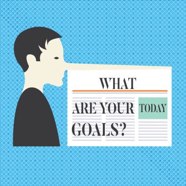 Kavramsal el ne Are Your gol gösterilen yazma. İş fotoğraf metin hedeflerinizi bize uzun bir burnu Pinokyo bir gazete gibi adamla başarmak istiyorum bağlı olduğu.