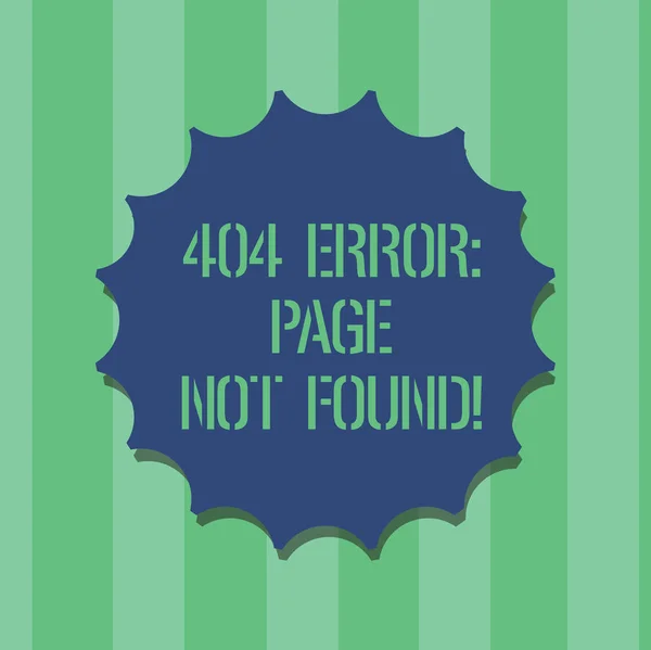 Texte Manuscrit 404 Erreur Page Introuvable Concept Signifiant Que Page — Photo