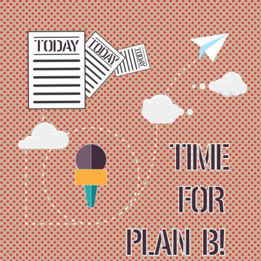 Bulut Hosting hızlı veri teslimini aracılığıyla bilgi ve belgeleri geçen planları değişen başarı elde etmek için Word metin zaman için Plan B. iş kavramı Uygula yeni stratejiler için yazma.