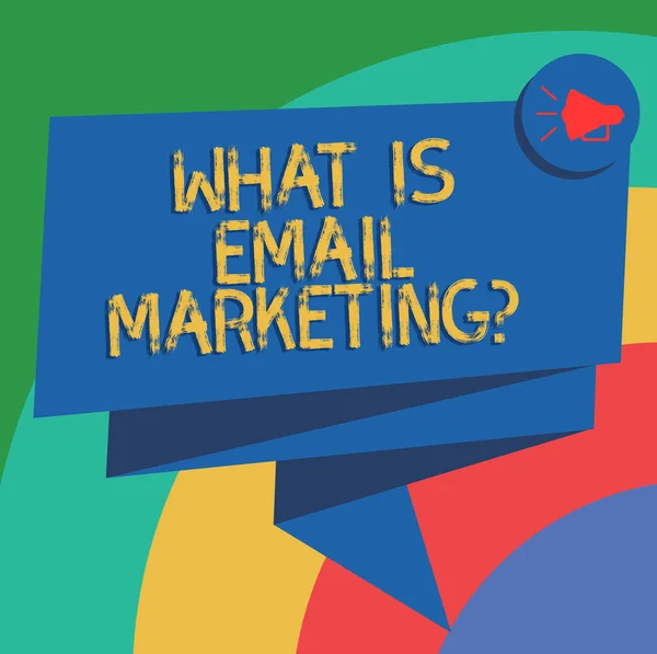 Pisanie Pokazuje Jest Email Marketing Koncepcyjny Ręka Biznes Zdjęcie Tekstu — Zdjęcie stockowe