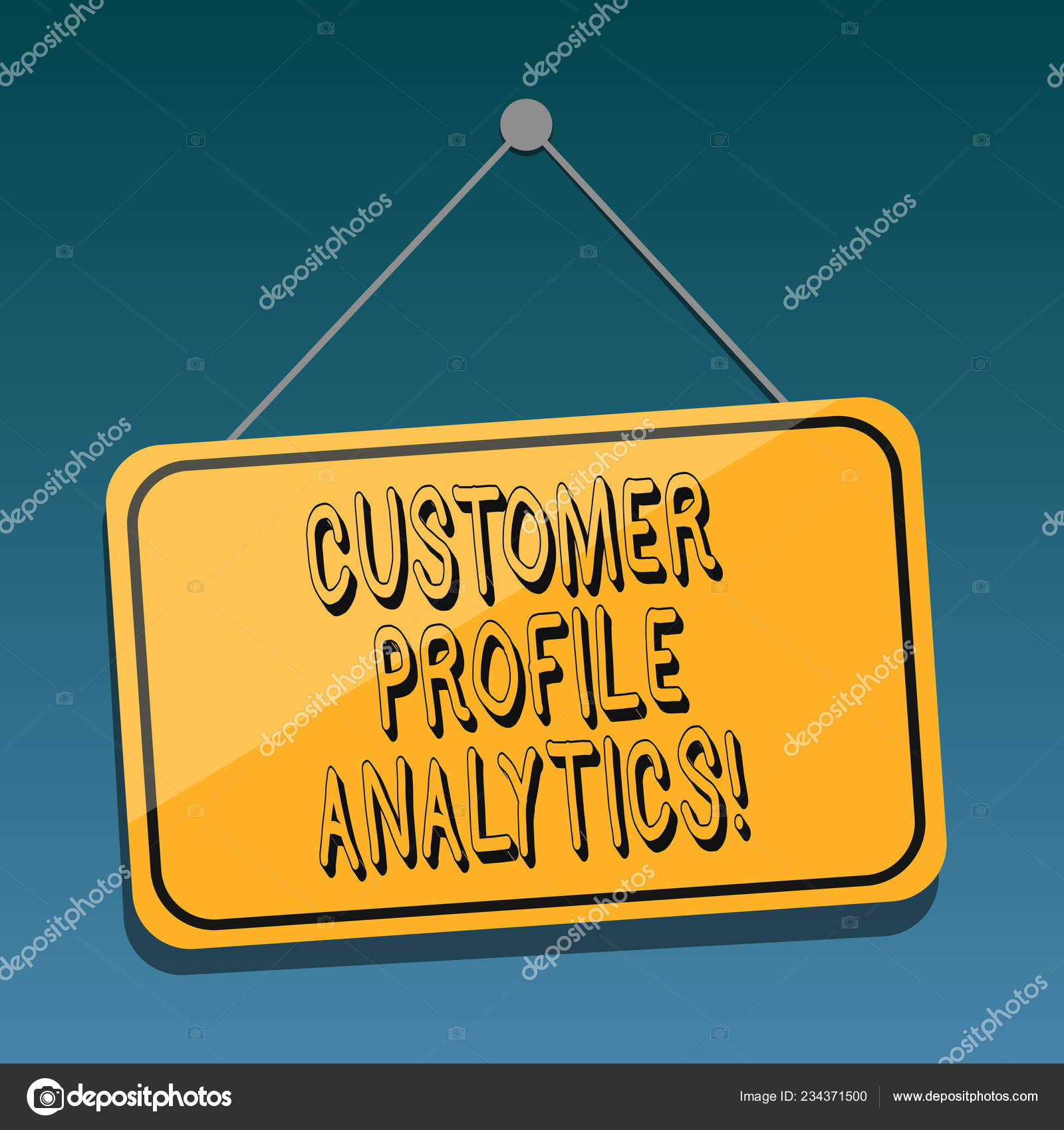Handwriting Text Customer Profile Analytics Concept Meaning