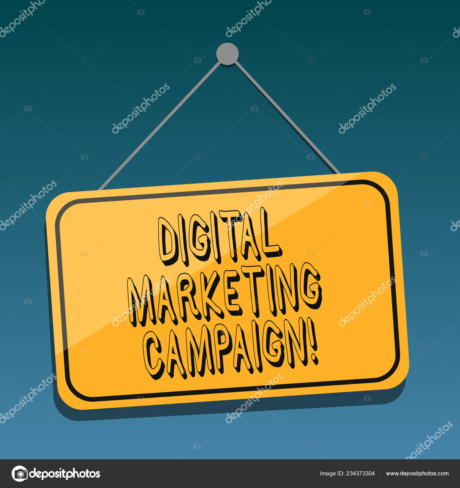 Handwriting Text Digital Marketing Campaign Concept Meaning