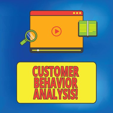 Müşteri davranış analizi gösterilen Not yazma. Ürünler Tablet Upload Video oyuncu ve Büyüteç Camı metin alanı kullanan tüketicilerin satın alma davranışı sergileyen iş fotoğraf.