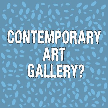 El yazısı metin çağdaş Art Galleryquestion. Özel forprofit rasgele kopyalama boşluk ticari Galeri çeşitli noktalı resim dikdörtgen boyutu tanıtımı için anlam kavramı.