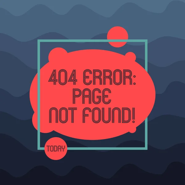 404 Hata Sayfası Bulunamadı Gösterilen Metin Işareti Kavramsal Fotoğraf Web — Stok fotoğraf