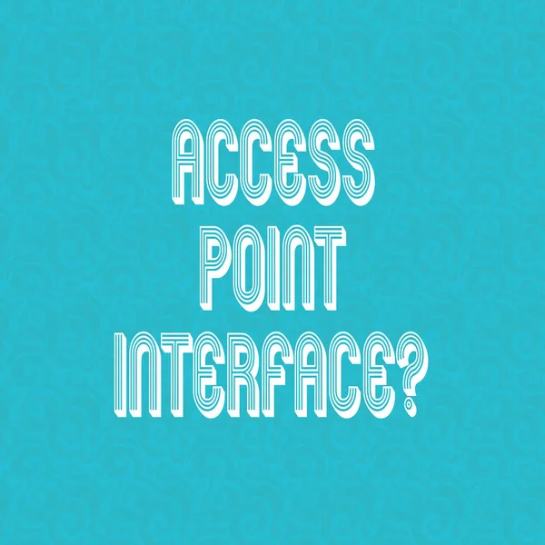 Text sign showing Access Point Interfacequestion. Conceptual photo Allow wireless device to connect to a network Halftone Watermark Seamless Images Design photo Prints on Blank Square.