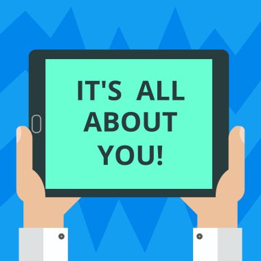 Bu S olduğunu tüm hakkında size gösterilen metin işareti. Kavramsal fotoğraf Expressing roanalysistic duygu ve olumlu duygular Hu analiz el Holding boş ekran Tablet Smartphone görüntü birimini fotoğraf.