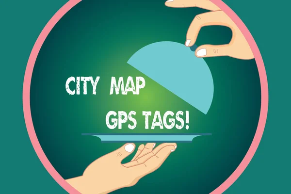 Word Écriture Texte City Map Gps Tags Concept Entreprise Pour — Photo